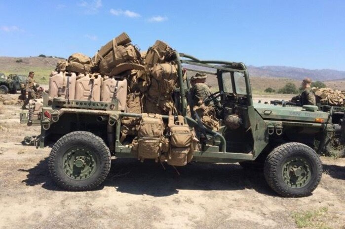 Marines with the Ist Marine Expeditionary Force (IMEF)are working with the Marine Corps Warfighting Laboratory from Quantico, Virginia in an Expeditionary Force-21 Limited Objective Experiment (LOE) intended to provide a better understanding of the capabilities and requirements needed in the next generation light infantry vehicle. The Marines are wrapping up training at Camp Pendleton before moving up the coast to Fort Hunter Liggett where a several weeks-long experiment will be conducted.
