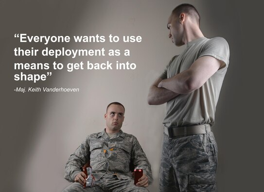 Healthy eating and exercise is a goal that some members set during a deployment to get back into shape. One of the most important aspects to getting and staying healthy is a healthy diet. Cutting out complex carbohydrates and sugars from a diet helps push the body into a more metabolic state.(U.S. Air Force illustration/Staff Sgt. Alexandre Montes) 