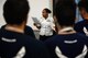 Tech. Sgt. Tanisha Ross, Enlisted Accessions Recruiter, 341st Recruiting Squadron, meets with Delayed Entry Program members in Live Oak, Texas, July 6, 2015. Ross talks to DEP members monthly about Air Force standards and expectations to ensure they are prepared for Basic Military Training. (U.S. Air Force photo by Tech. Sgt. Joshua Strang)
