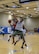 Hanniel Julien, 56th Logistics Readiness Squadron, performs a layup during an intramural basketball game against the 56th Aircraft Maintenance Squadron Aug. 3 at Luke Air Force Base. AMXS defeated LRS 48-42.