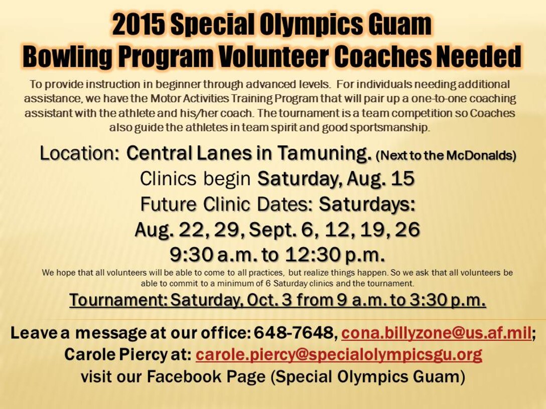 Special Olympics Bowling