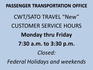 CWT Sato Travel new Customer Service Hours