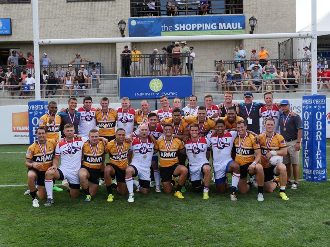 Army Captures their third consecutive Armed Forces Rugby 7's title defeating the Air Force 43-12 in the championship match on 16 August at Infinity Park in Glendale, Colo., better known as Rugby Town USA.