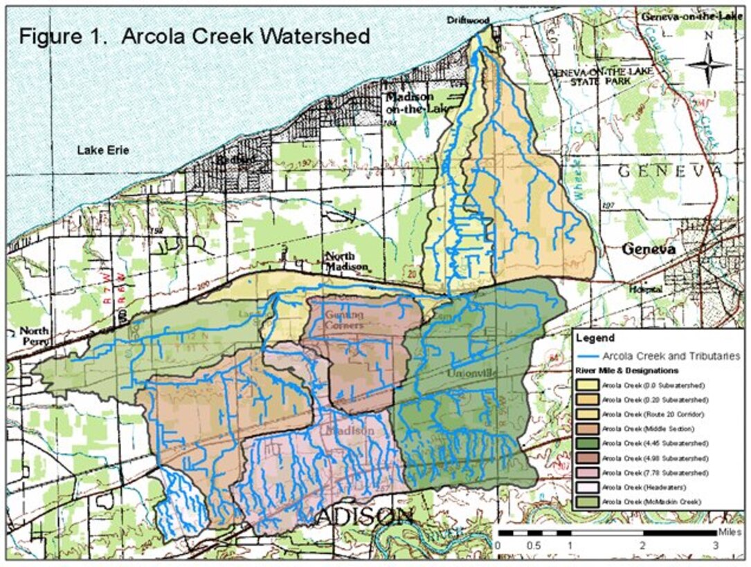 Buffalo District has entered into a Feasibility Cost Share Agreement with Lake County, Ohio initiating an Ecosystem Restoration Feasibility Study on the Arcola Creek Watershed.