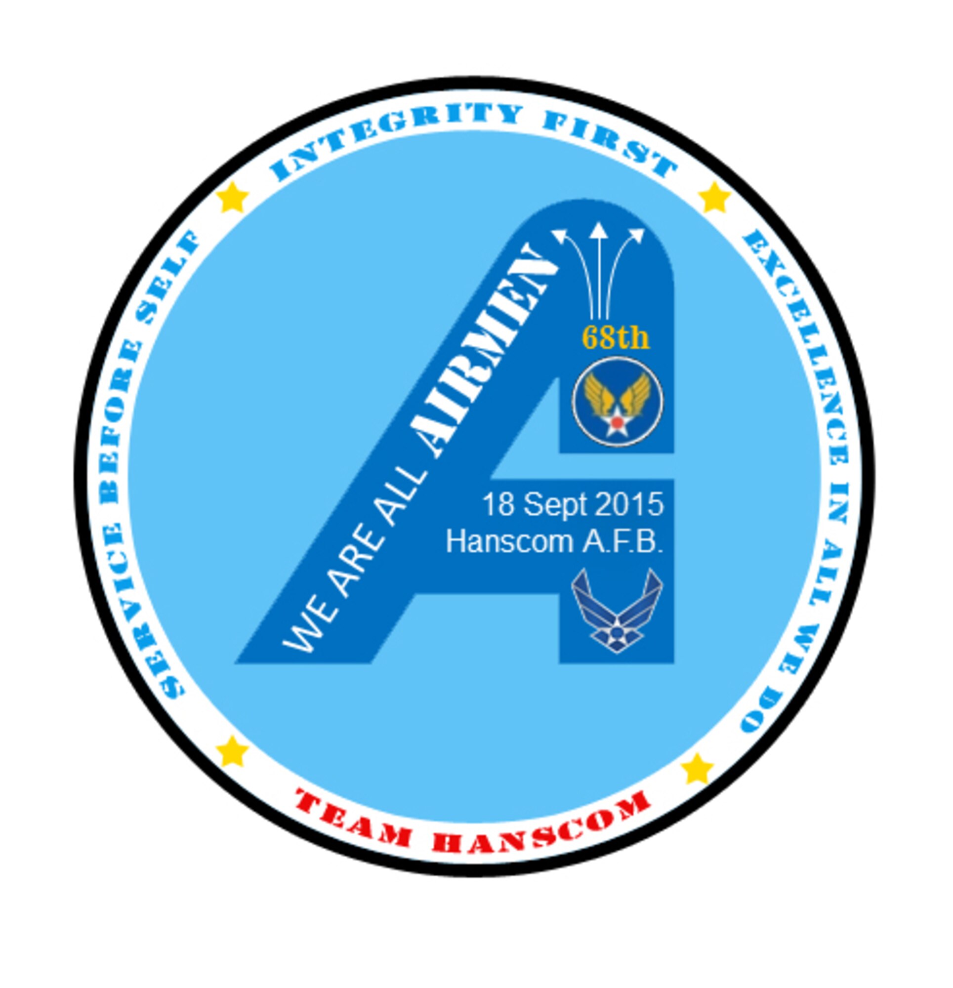 The 68th United States Air Force Birthday Ball is scheduled Sept. 18 at the Aero Club Hangar. The theme for this year's event is: "We are all Airmen." (U.S. Air Force graphic by Lance Beebe)

