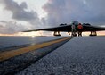 Crew chiefs assigned to the 509th Aircraft Maintenance Squadron prepare to launch a B-2 Spirit at Andersen Air Force Base, Guam, Aug. 12, 2015.  Three B-2s and about 225 Airmen from Whiteman AFB, Missouri, deployed to Guam to conduct familiarization training activities in the Indo-Asia-Pacific region. (U.S. Air Force photo/Senior Airman Joseph A. Pag&#225;n Jr.)