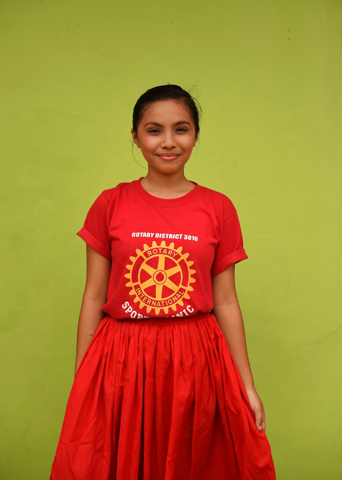 Dezyl Tagaan stands outside a class room at Dao Elementary School in the Bohol Provence, Philippines, Aug. 20, 2015. Thanks to a partnership program between the U.S. and its Indo-Asia-Pacific allies, Tagaan and 920 of her schoolmates will benefit from a schoolhouse renovation, a project undertaken as part of Pacific Angel Philippines. Pacific Angel is a multilateral humanitarian assistance civil military operation, which improves military-to-military partnerships in the Pacific while also providing medical health outreach, civic engineering projects and subject matter exchanges among partner forces. (U.S. Air Force photo by Tech. Sgt. Aaron Oelrich/Released)