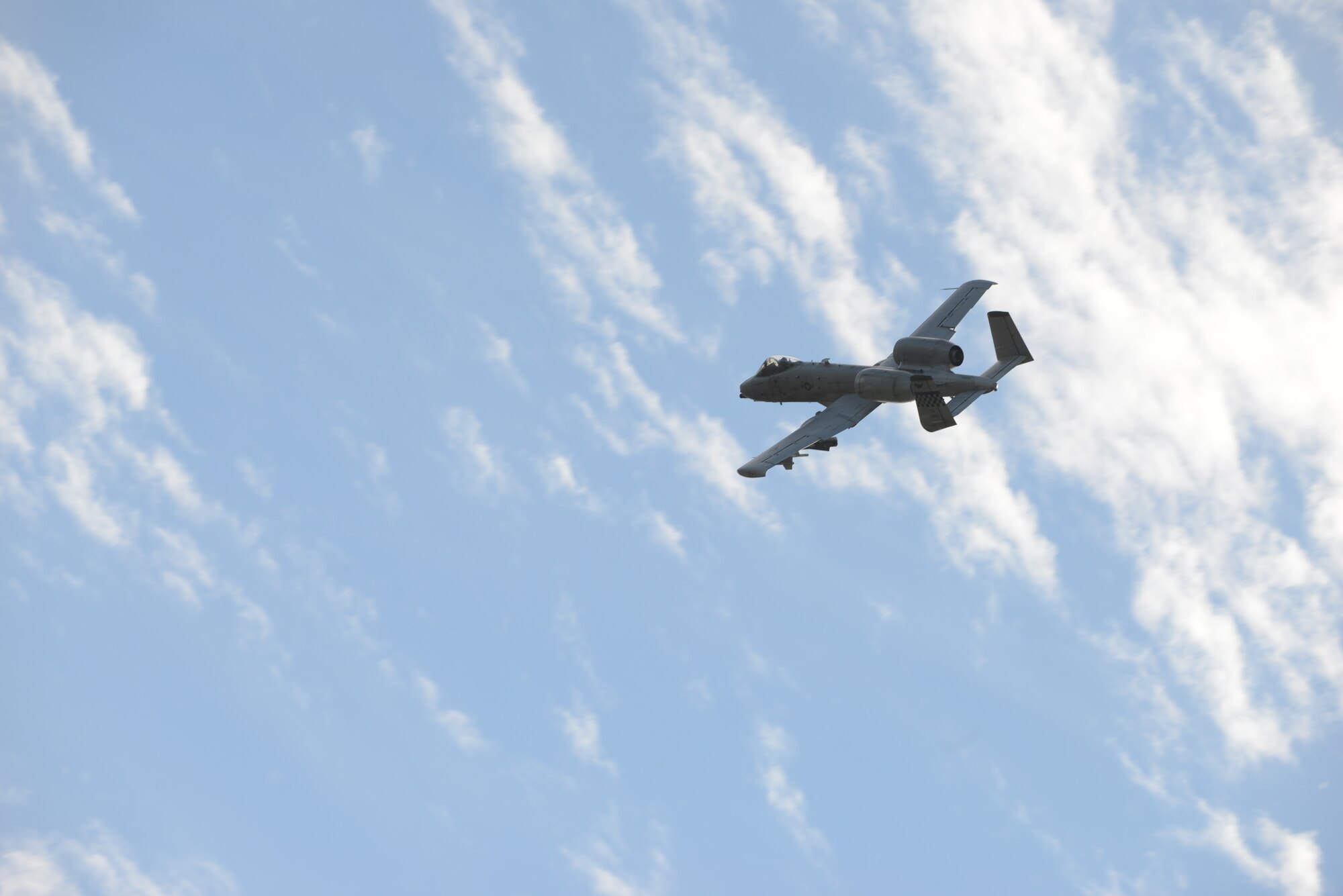 A U.S. Air Force A-10 Thunderbolt II assigned to the 25th Fighter Squadron, Osan Air Base, Republic of Korea, flies a sortie in the Joint Pacific Alaska Range Complex, Aug. 17, 2015, during RED FLAG-Alaska (RF-A) 15-3. The demonstration was for the Executive Observer Program, which is designed to present Pacific Air Force’s premier multinational large force employment exercise while building partnerships with senior airpower leaders from the global community. (U.S. Air Force photo by Senior Airman Ashley Nicole Taylor/Released)