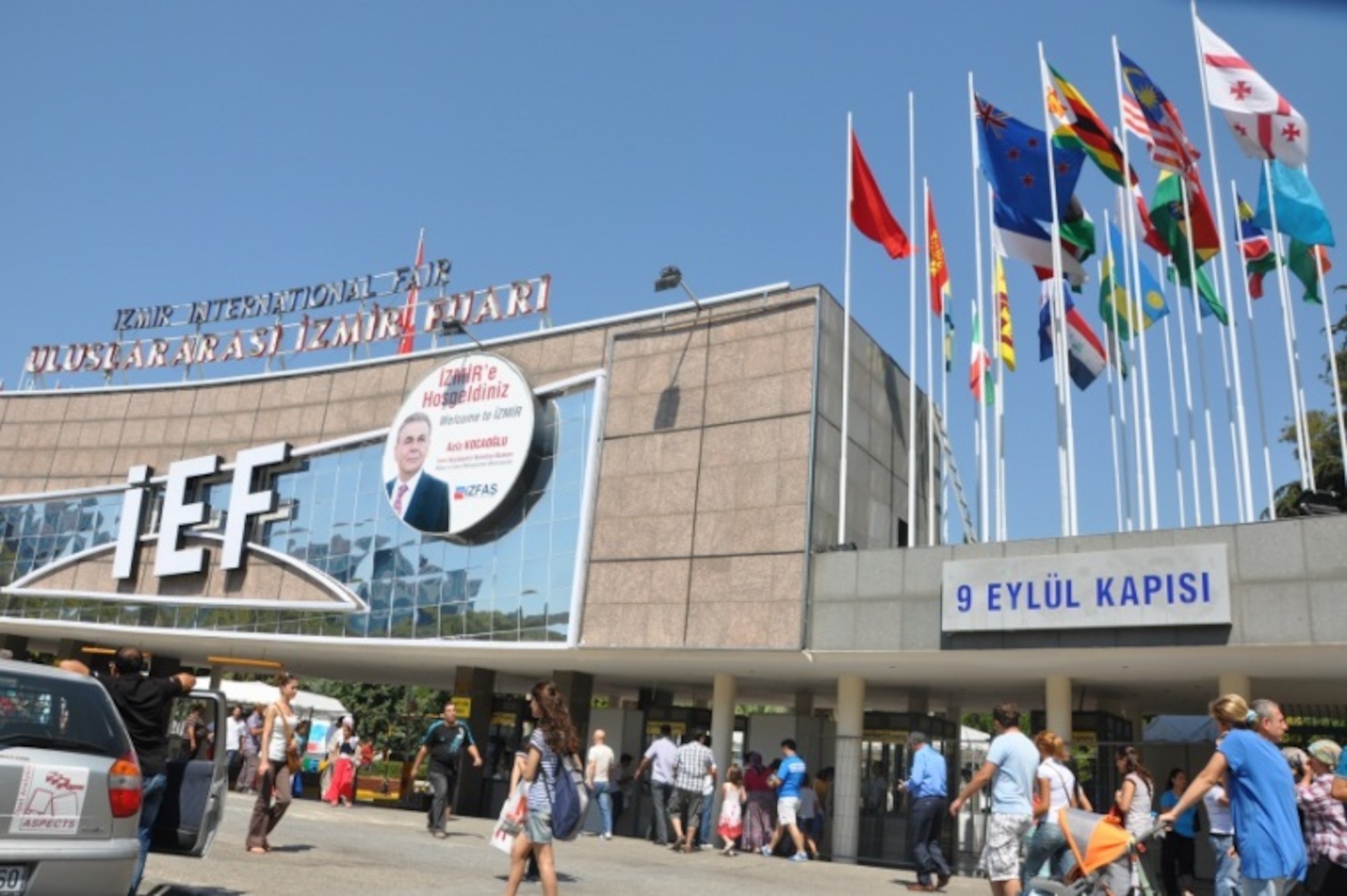 A view from the 9 September Gate of the Izmir International Fair at Basmane area. Izmir is hosting one of the premier events of the year – the 84th Izmir International Fair, from Aug. 28 to Sept. 6. The national and international showcases open and close at the same time during the 10-day fair. (U.S. Air Force photo by Tanju Varlıklı)
