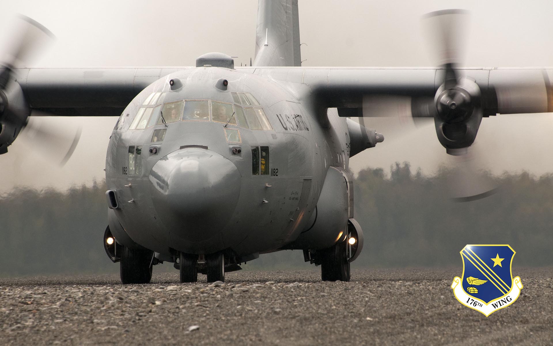 MALEMUTE DROP ZONE, Alaska -- A C-130 of the Alaska Air National Guard's 144th Airlift Squadron practices touch-and-go landings here Aug. 16, 2015. National Guard photo by Capt. John Callahan.