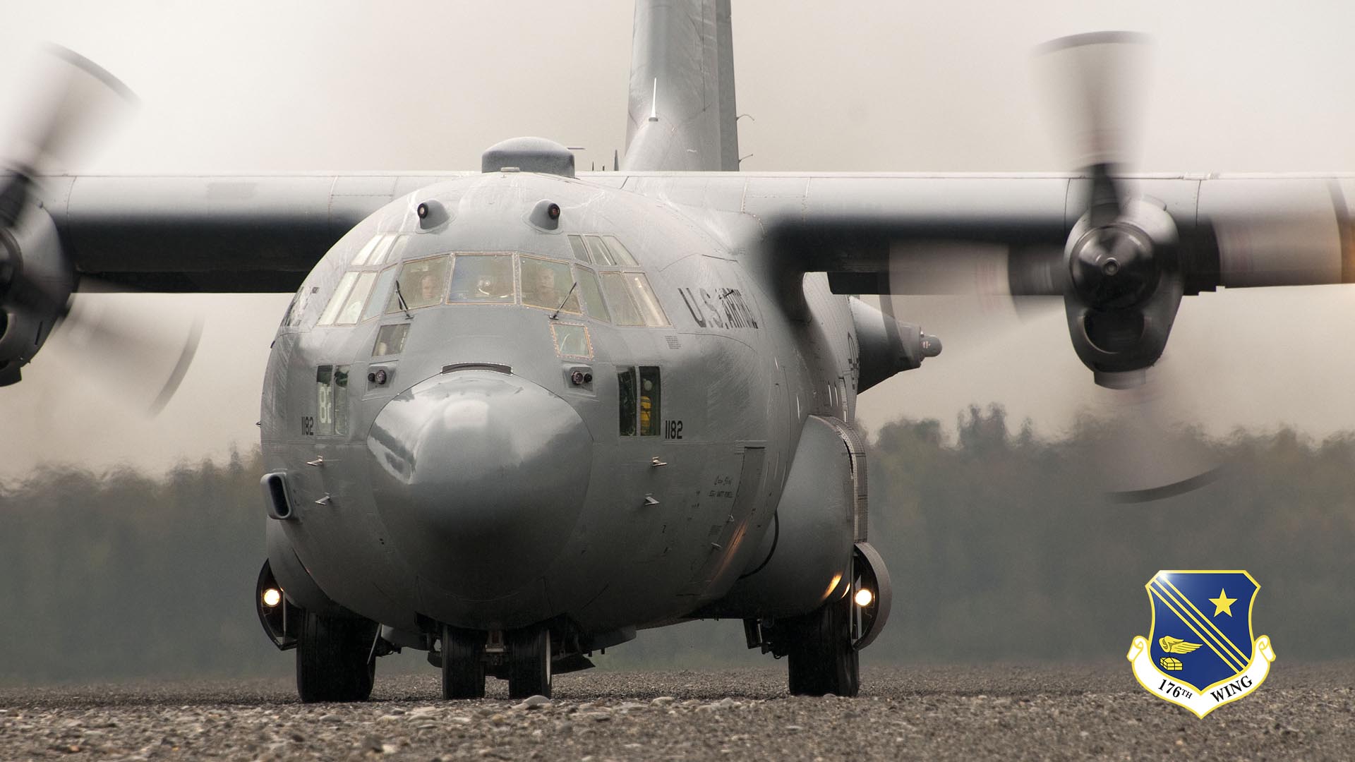 MALEMUTE DROP ZONE, Alaska -- A C-130 of the Alaska Air National Guard's 144th Airlift Squadron practices touch-and-go landings here Aug. 16, 2015. National Guard photo by Capt. John Callahan.