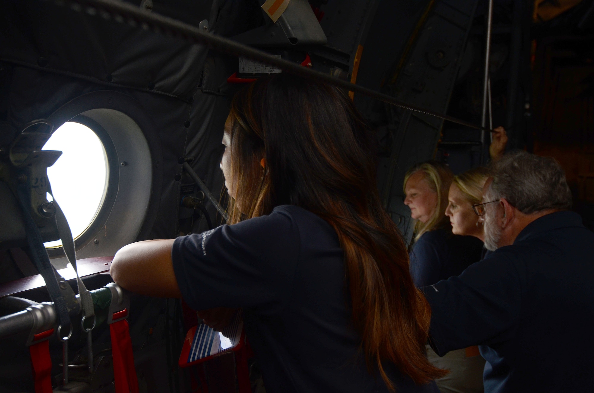 Members of the Honorary Commanders Association took part in Dobbins Day, spending time with personnel, touring, dining and participating in hands-on experiences Aug. 19, 2013. The day concluded with a flight in the C-130 Hercules, command piloted by Col. James Devere, 94th Operations Group commander. 