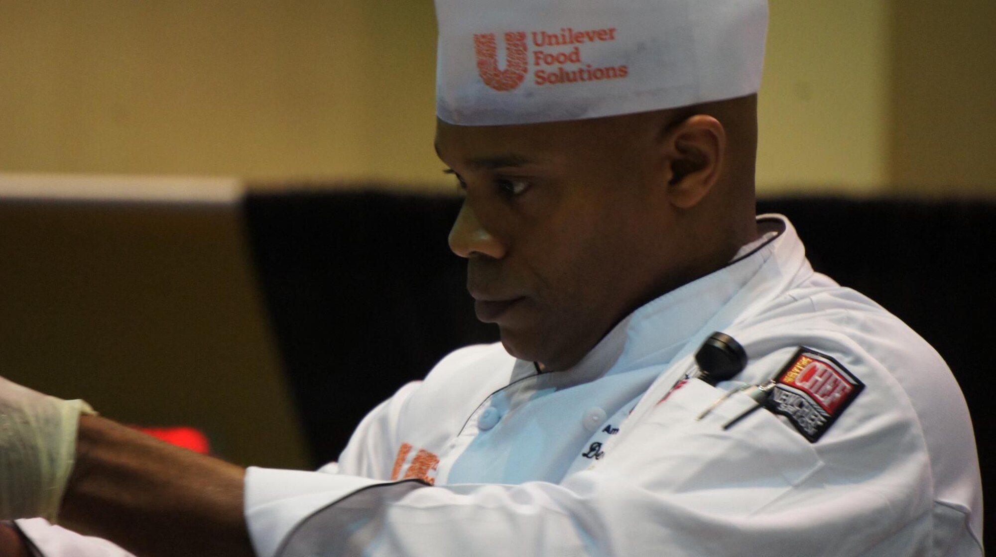 Navy Senior Chief Petty Officer Derrick D. Davenport, an executive chef with the Joint Staff, is the American Culinary Federation's Chef of the Year for 2015.
