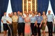 Instructors and students gather after the Inter-allied Confederation of Reserve Officers Language Academy 2015 graduation ceremony in Sofia, Bulgaria, Aug. 21, 2015. Students from NATO and Partnership for Peace countries spent two weeks learning and improving their skills in either English or French. (U.S. Air Force courtesy photo)