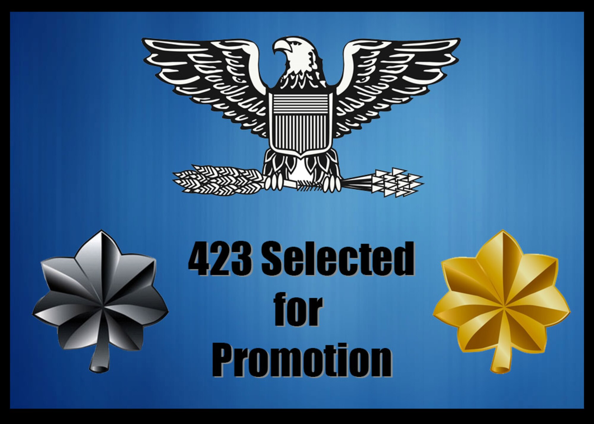 423 selected for promotion