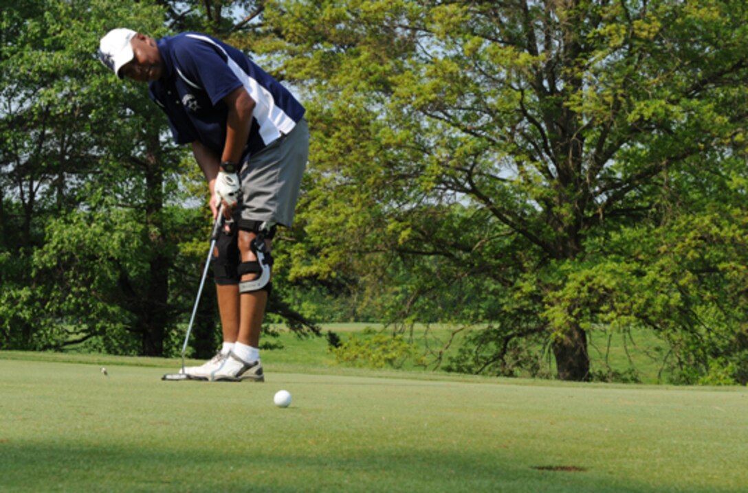 FORT BELVOIR, Va. (May 5, 2015) McNamara Headquarters Complex employees from different agencies and their guests participate in a golf tournament hosted by the Defense Logistics Agency's Installation Support Morale, Welfare, and Recreation Program on Fort Belvoir Virginia's Woodlawn Golf Course.