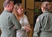 Cathy Haverstock, the Military Legislative Assistant to Sen. Bill Nelson of Florida, visits with commanders at Duke Field, Fla., Aug. 19. Haverstock toured the base and received key updates on the evolving 919th Special Operations Wing missions.  (U.S. Air Force photo/Dan Neely)