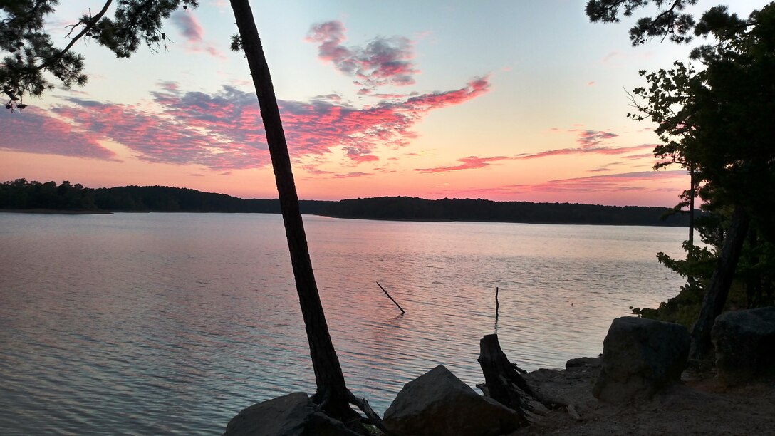 Beautiful Sunset at Joplin Park Recreation Area on Lake Ouachita