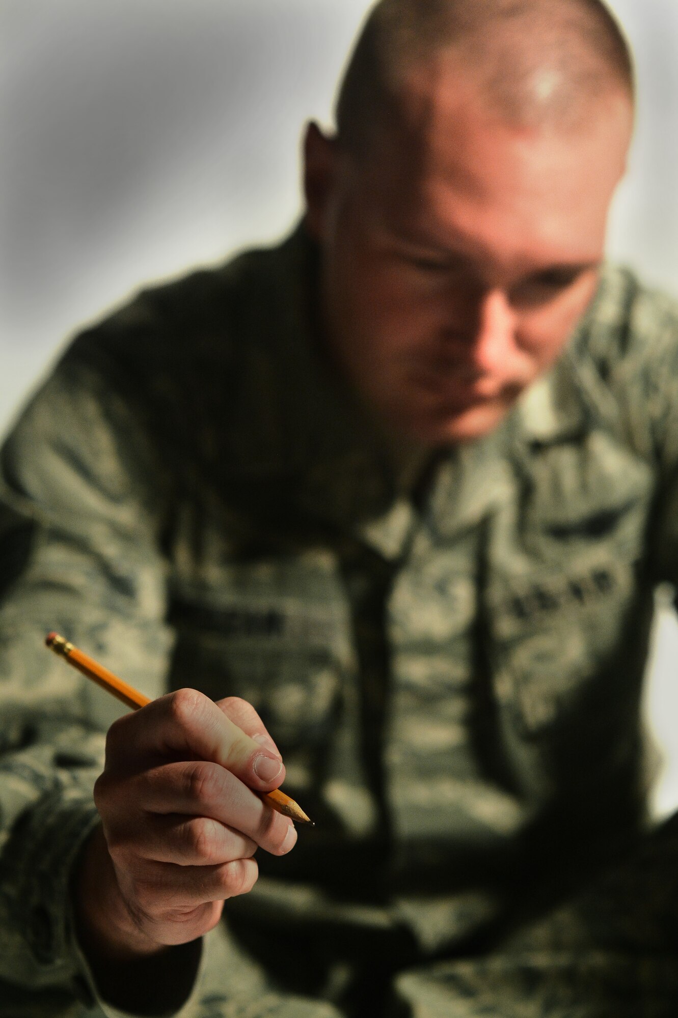 Senior Airman Brian McLean, 11th Space Warning Squadron, Future Operations Flight staff instructor, is the main point of contact for HEO-3 training and operations. In his spare time, he writes fictional short stories. (U.S. Air Force photo by Staff Sgt. Darren Scott/Released)