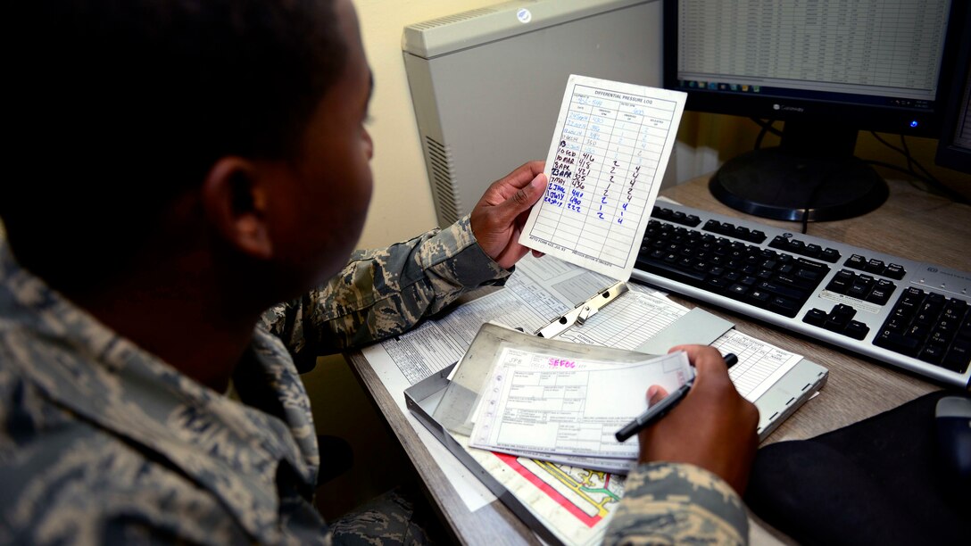 U.S. Air Force Senior Airman Kenneth Fuller III, 31st Logistics Readiness Squadron petroleum oils and lubricants fuels service center controller, prepares to dispatch a fuel truck to the flight line, Aug. 26, 2015, at Aviano Air Base, Italy. Airmen from POL are responsible for receiving, storing and tracking all petroleum products used by government vehicles and aircraft. (U.S. Air Force photo by Senior Airman Areca T. Wilson/Released)