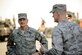 Lt. Gen. Tim Ray, the 3rd Air Force and 17th Expeditionary Air Force commander, meets Airmen at Ramstein Air Base, Germany, Aug. 6, 2015. Ray visited the 435th Air Ground Operations Wing and 435th Air Expeditionary Wing to view what they bring to the European and African theaters of operation. (U.S. Air Force photo/Staff Sgt. Armando A. Schwier-Morales)