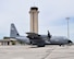 A WC-130J Hurricane Hunter sits on the flightline at Homestead Air Reserve Base, Florida, Aug. 27. Members of the 53rd Weather Reconnaissance Squadron out of Keesler Air Force Base, Mississippi, came to Homestead ARB to gather data on hurricane behaviors by observing Hurricane Erika as it makes its way across the Caribbean. (U.S. Air Force photo by Staff Sgt. Jaimi Upthegrove)