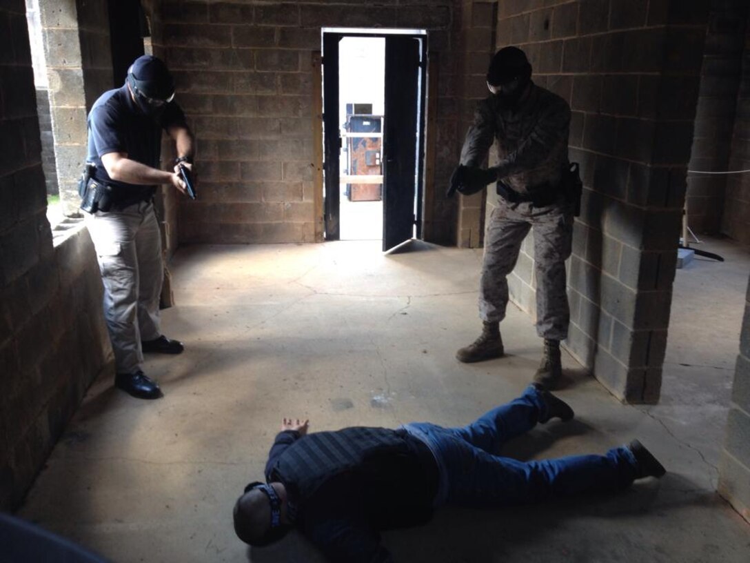 Security Battalion of Marine Corps Base Quantico conducts numerous exercises to implement safety, best practices, situation readiness and maximum capability to meet any challenge in its mission to secure the installation. The ability to counter any threat or breach to Quantico's daily operations/purpose is constantly maintained through routine and thorough training measures.