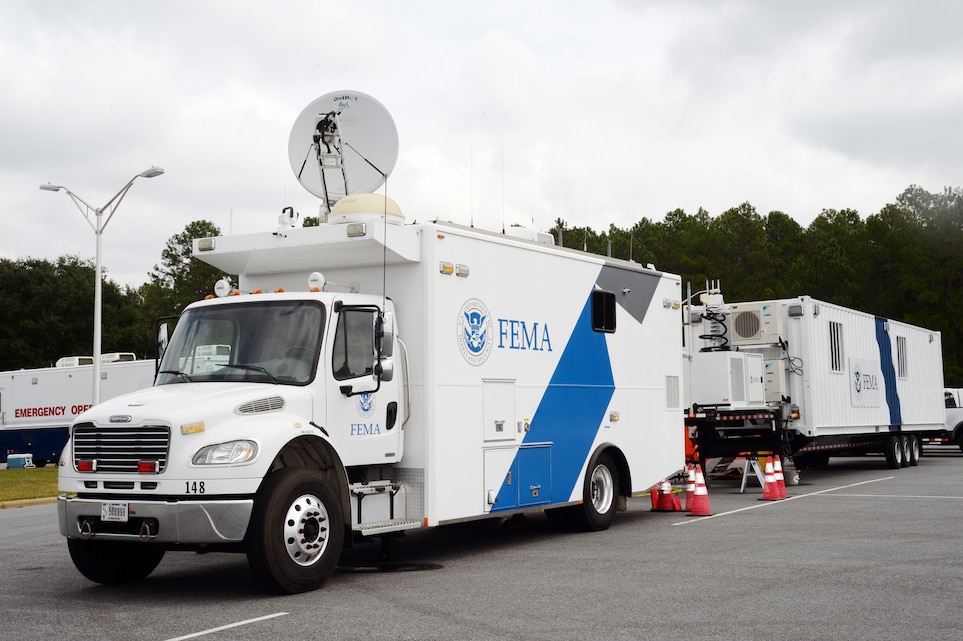 FEMA pre-stages trailers at MCLB Albany in preparation for Tropical ...