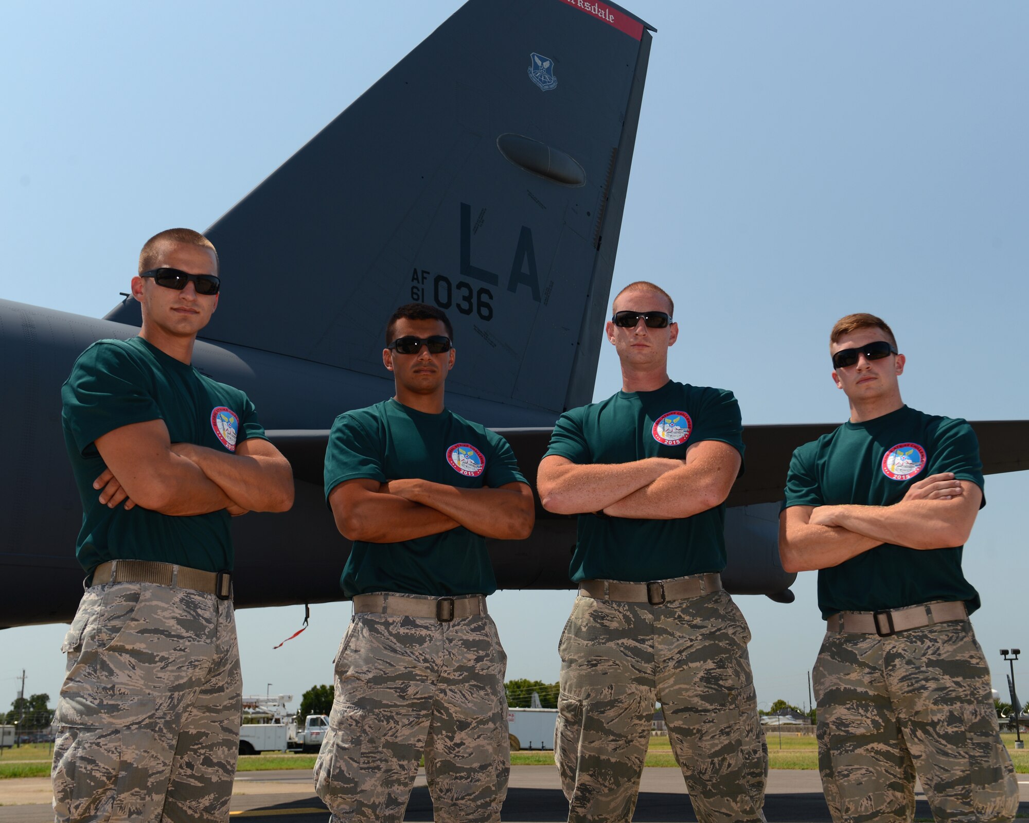 Your 2015 Global Strike Challenge Conventional, Nuclear Crew Chief Teams. (U.S. Air Force photo/Staff Sgt. Benjamin Gonsier)