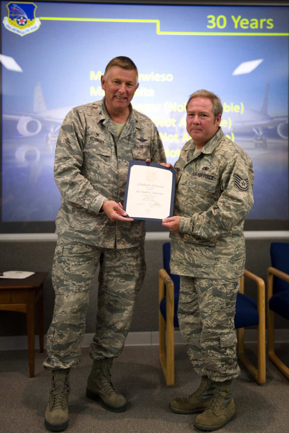 Grissom civilians recognized for service longevity > Grissom Air