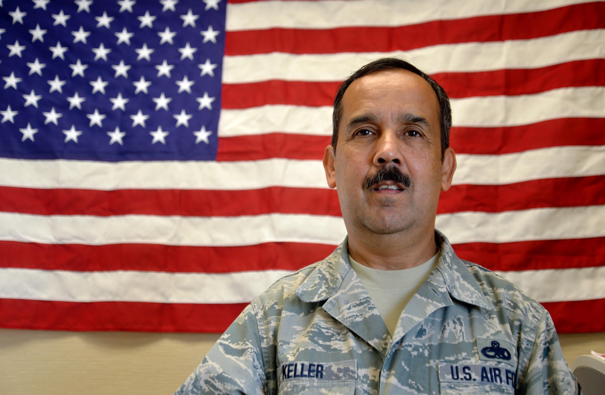Master Sgt. Charles Keller, 433rd Aircraft Maintenance Squadron flying crew chief,  supported the evacuation and transport of evacuees during Hurricane Katrina. (U.S. Air Force photo by SrA Bryan Swink)