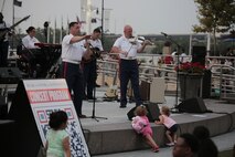 On Aug. 29, 2015, Free Country performed at National Harbor in Maryland. (U.S. Marine Corps photo by Master Sgt. Kristin duBois/released)