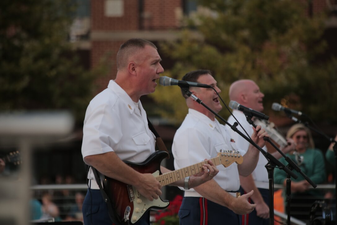 On Aug. 29, 2015, Free Country performed at National Harbor in Maryland. (U.S. Marine Corps photo by Master Sgt. Kristin duBois/released)