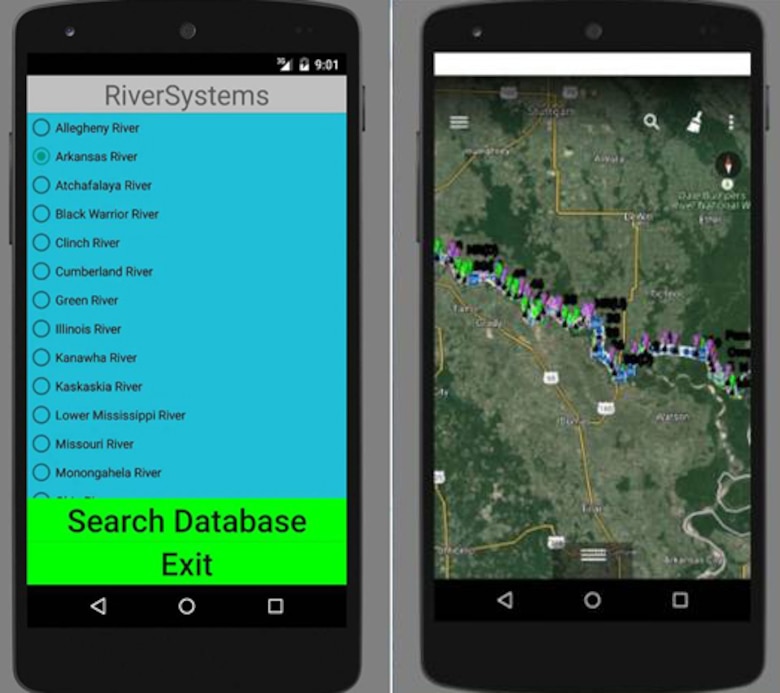 The USACE Inland Electronic Navigational Chart (IENC) Program is responsible for all inland navigational charts in the United States, which commercial and recreational users rely on. The Army Geospatial Center (AGC) recognized the need for an app that allows boaters to easily view the navigation charts from their mobile devices like smart phones and tablets and tapped into the resources the Louisville District has to offer to develop this capability.
Drew McPheron, a computer engineering co-op student from the University of Louisville, has been developing the new app, which distributes 107 inland charts via the web 