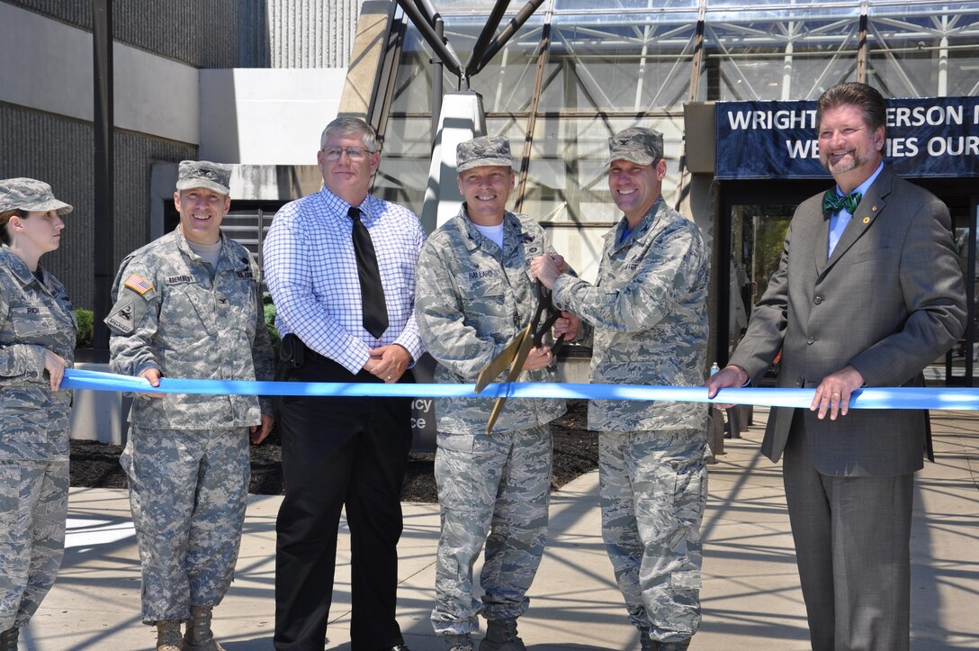 A formal ribbon-cutting ceremony was held July 31, 2015, to celebrate the completion of the 260,000-square-foot renovation of the Wright-Patterson Air Force Base Medical Center Complex.
