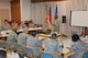 145th Airlift Wing, Command Chief Master Sgt. Maurice Williams, gives an inspirational welcome to airmen during the first ever Enlisted Symposium held Aug. 14, 2015 at the North Carolina Air National Guard’s, recreation center in Charlotte, N.C. The symposium, sponsored by the North Carolina Chiefs Council, focused on the professional development of Airmen with a day of instruction including such topics as the Air Force fitness program, career progression and how to write evaluation bullets. (U.S. Air National Guard photo by Master Sgt. Patricia F. Moran, 145th Public Affairs/Released)