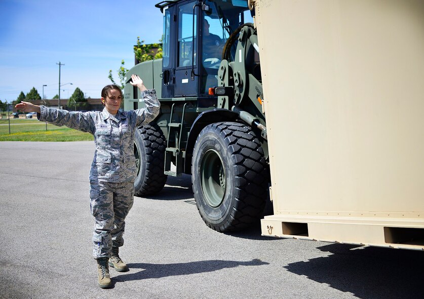 Senior Airman Kristin Wood, 30th Aerial Port Squadron, Air Transportation Specialist, Niagara Falls Air Reserve Station, N.Y. was selected as the 914th Airlift Wing Spotlight Performer for August 2015.  (U.S. Air Force photo by Tech. Sgt. Stephanie Sawyer)