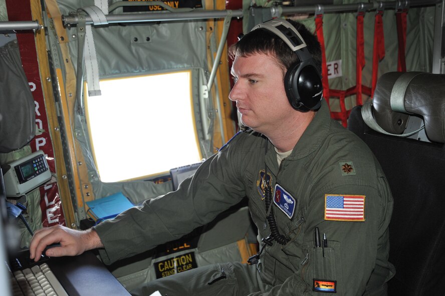 Capt. Christopher Dyke, an aerial weather reconnaissance officer for the 53rd Weather Reconnaissance Squadron, was serving in the active-duty Air Force in 2005. At the time, he was living on base in the training student dormitories while going through the Weather Officer Course at Keesler Air Force Base, Mississippi. (U.S. Air Force photo/Maj. Marnee A.C. Losurdo)