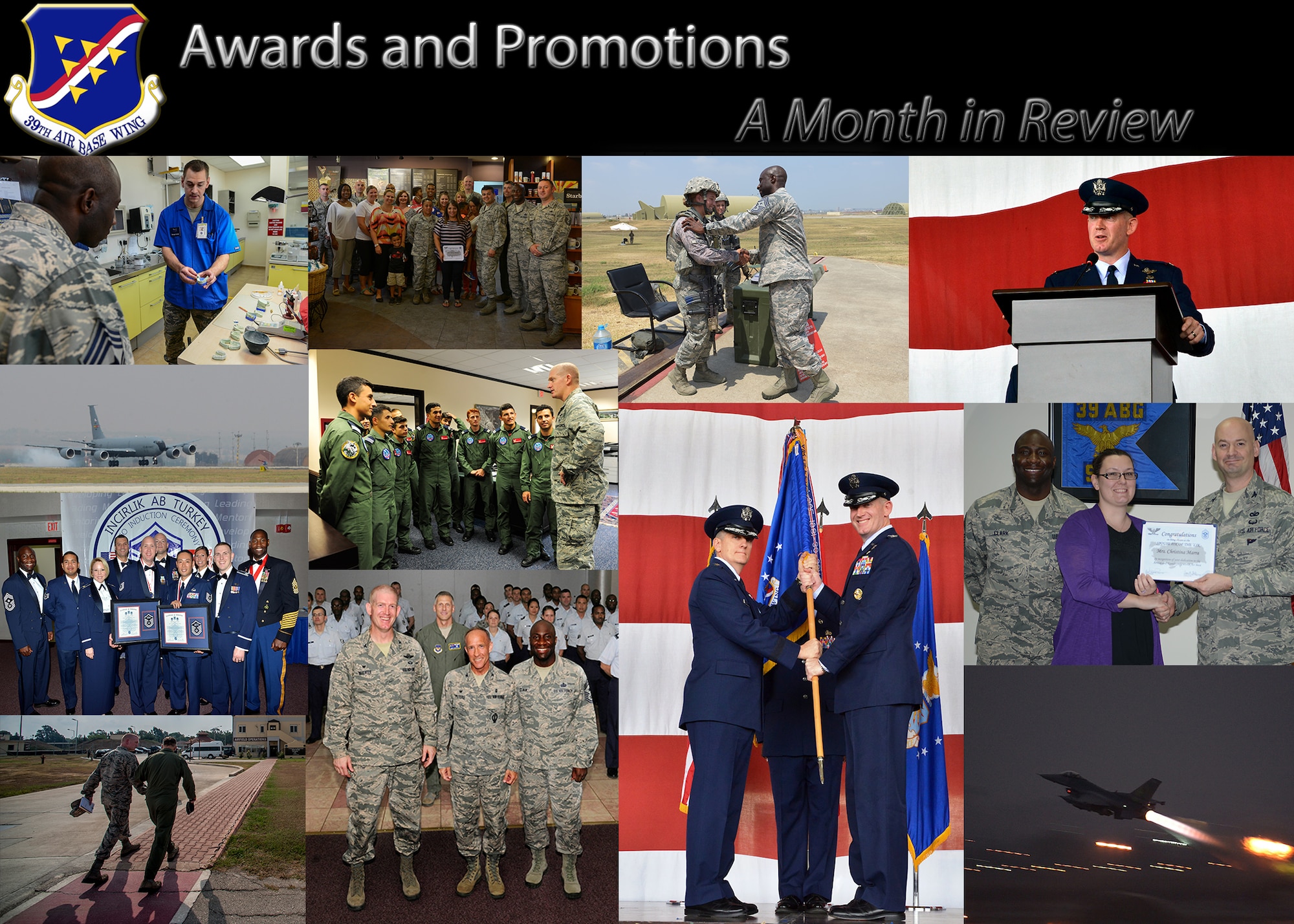 The 39th Air Base Wing has various recognition programs each month recognizing Airman for their hard work. A few of the programs include: “Pick of the ‘Lik,” quarterly and annual awards, promotion ceremonies, and other awards such at the First Sergeant’s “Diamond Sharp” and the Chief’s group award. (Illustration by Senior Airman Krystal Ardrey/Released)