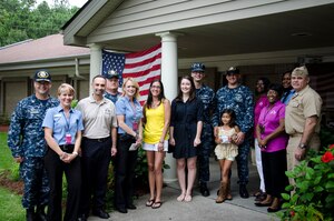 Joint Base Charleston leadership and Balfour Beatty Communities management present military housing resident’s awards, August 27, 2015 at Joint Base Charleston – Weapons Station, S.C. To be eligible for the awards, housing residents completed the annual customer-service feedback forms.  (U.S. Air Force photo/Staff Sgt. AJ Hyatt)