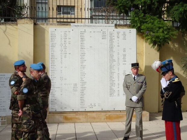 Wreath Laying Ceremony held at the Beirut Embassy in remembrance of the barracks bombings that took place on October 23, 1983.
