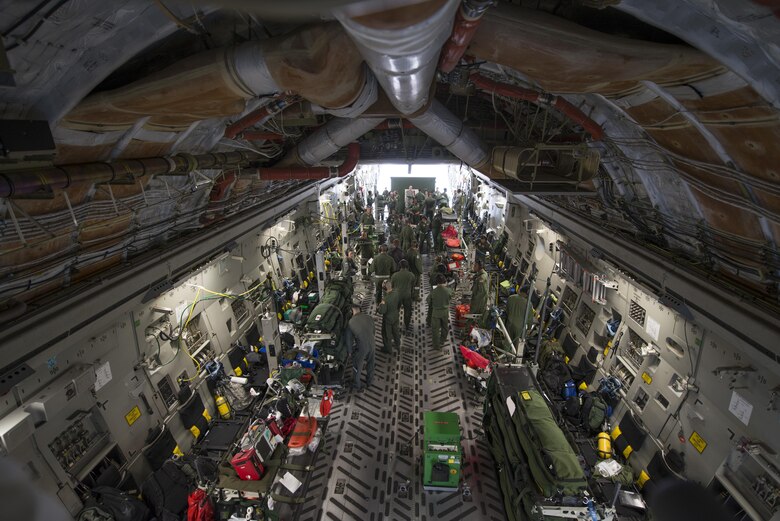 Scott Afb Pope Field Team Up For C 17 Aeromedical Training U S Air Force Article Display