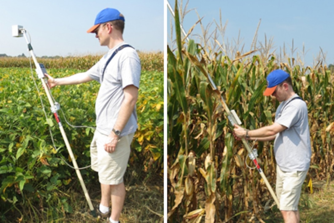 The Image Based Feature Extraction (IBFE) focuses on remote sensing techniques for agricultural crop delineation. Spectral Reflectance measurements of crop types are collected using handheld spectroradiometers; Cropscan and ASD Fieldspec. This GRL project is in collaboration with the USDA Agricultural Research Service.
