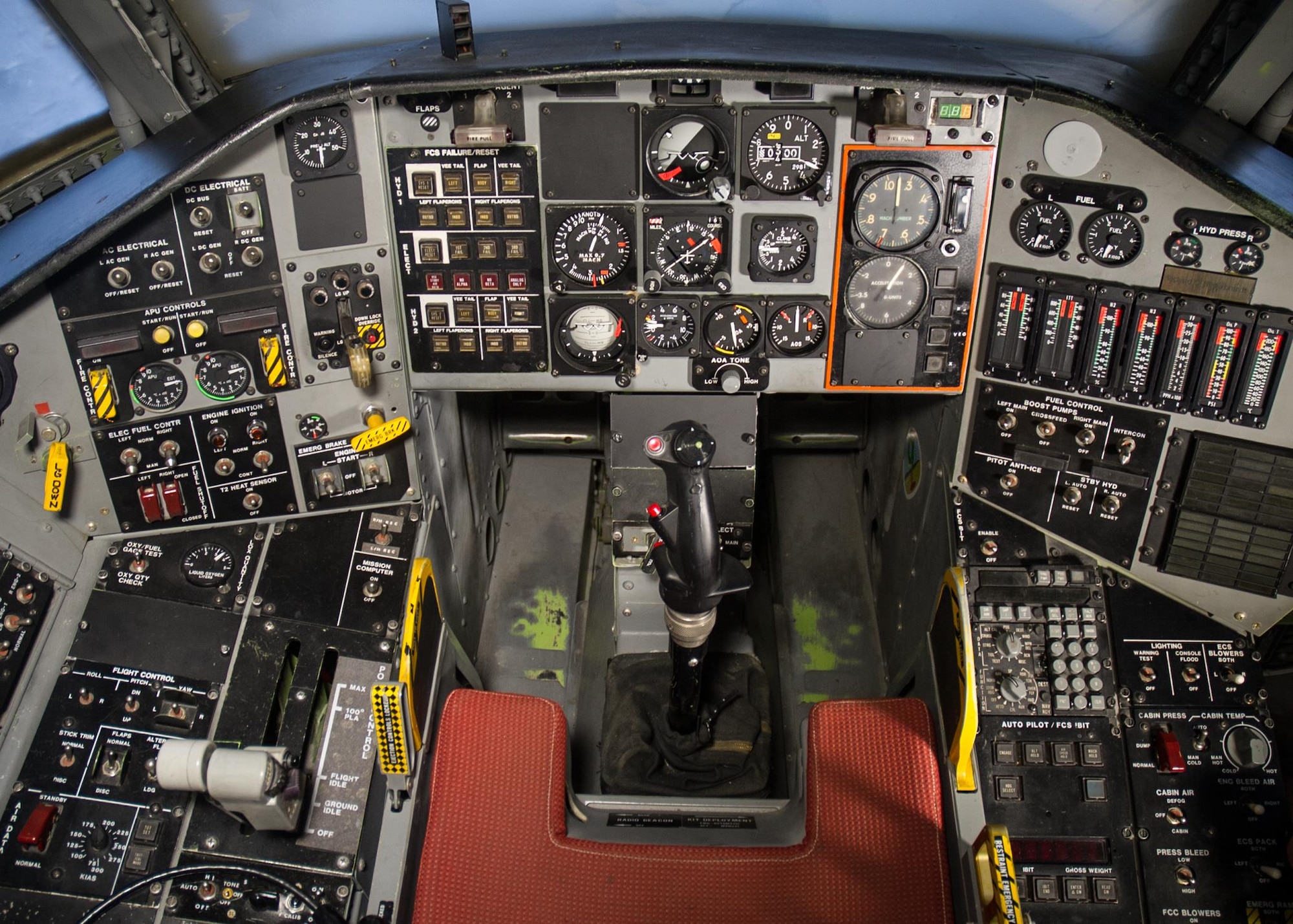 DAYTON, Ohio -- Northrop Tacit Blue cockpit at the National Museum of the United States Air Force. (U.S. Air Force photo by Ken LaRock)