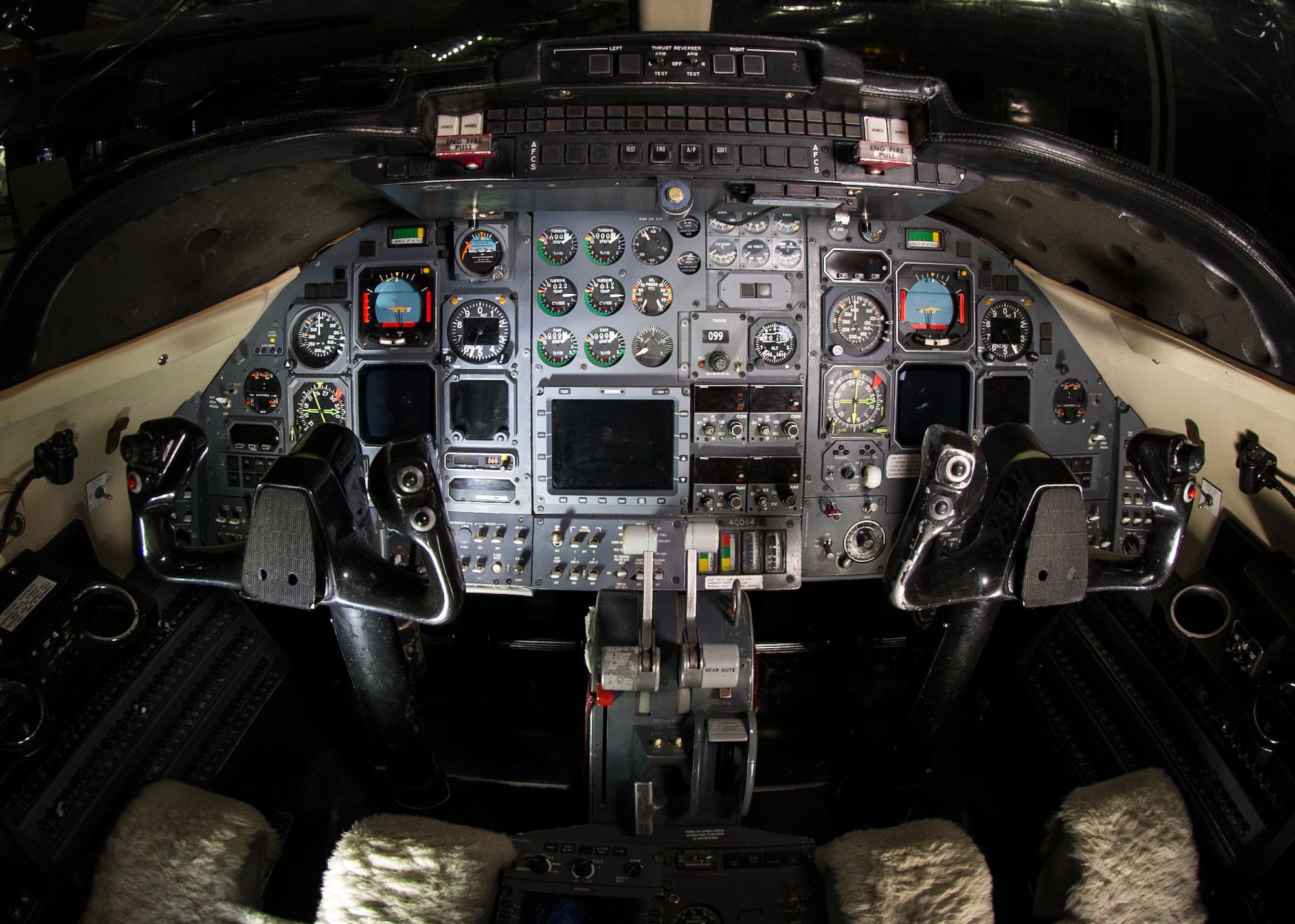 DAYTON, Ohio -- Learjet C-21A cockpit at the National Museum of the U.S. Air Force. (U.S. Air Force photo by Ken LaRock)