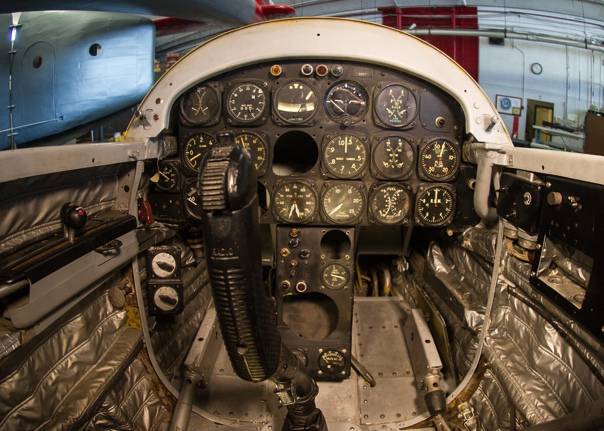 DAYTON, Ohio - Northrop X-4 cockpit at the National Museum of the U.S. Air Force. (U.S. Air Force photo)