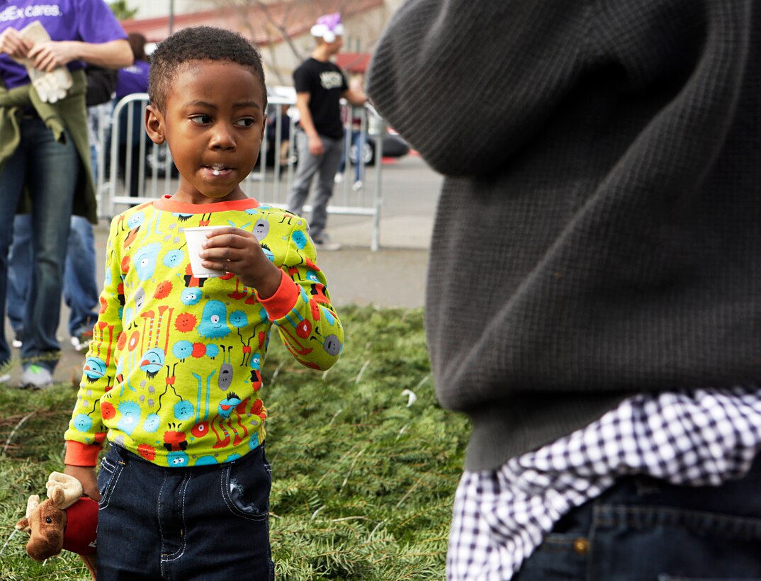 Camp Pendleton hosts their annual Trees for Troops event, December 4. Camp Pendleton, in conjunction with several civilian agencies, aims to bring a fresh Christmas tree to every family who wants one free of charge. 