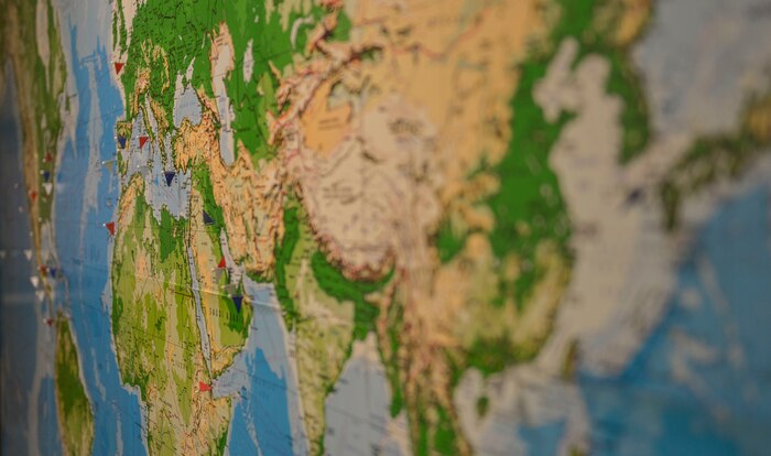 The Navy Operational Support Center at Joint Base Charleston – Naval Weapons Station, S.C., deploys the Navy’s Reservists all over the world and colored pins in this map show the locations where all of their Reservists are currently deployed on Dec. 1, 2015. NOSC’s are located in each state as well as Puerto Rico and Guam. (U.S. Air Force photo/Airman 1st Class Thomas T. Charlton)