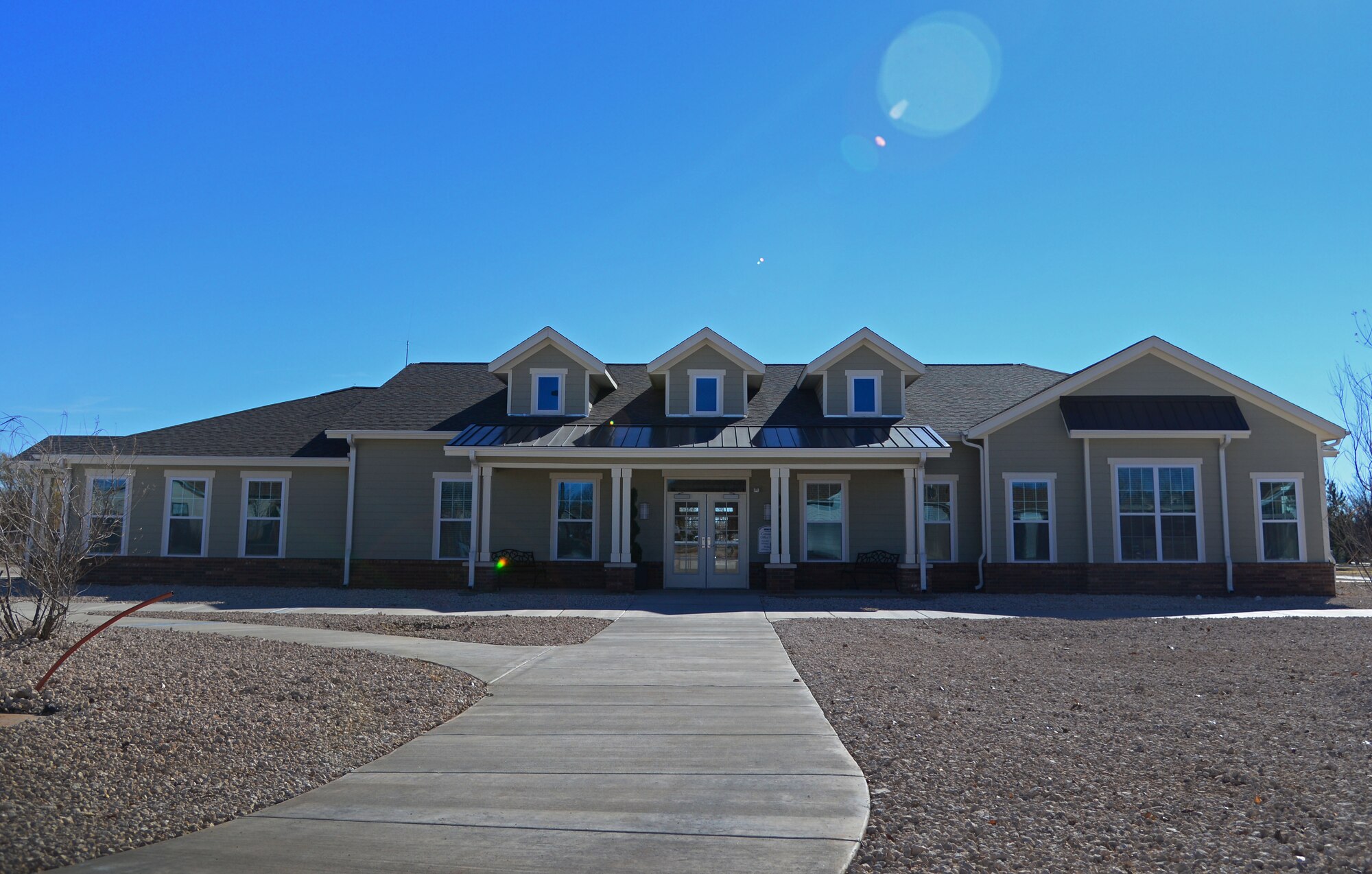 Courtesy photo of the new Balfour Beatty Communities community center located in the Chavez Housing area just off Cannon Air Force Base, N.M. This facility is also the new consolidated location for Cannon’s Housing Office. (U.S. Air Force photo/Staff Sgt. Alexx Pons)