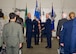 Col. Scott McLaughlin, 446th Airlift Wing commander, hands the 446th Aeromedical Staging Squadron flag to Col. (Dr.) Bruce Neely, the new 446th ASTS commander. After assuming command, Neely thanked his peers and family for the support they've given him throughout his 17 years in aerospace medicine. Neely announced that he believes in the mission of the 446th ASTS and will do everything he can to take care of his Airmen.